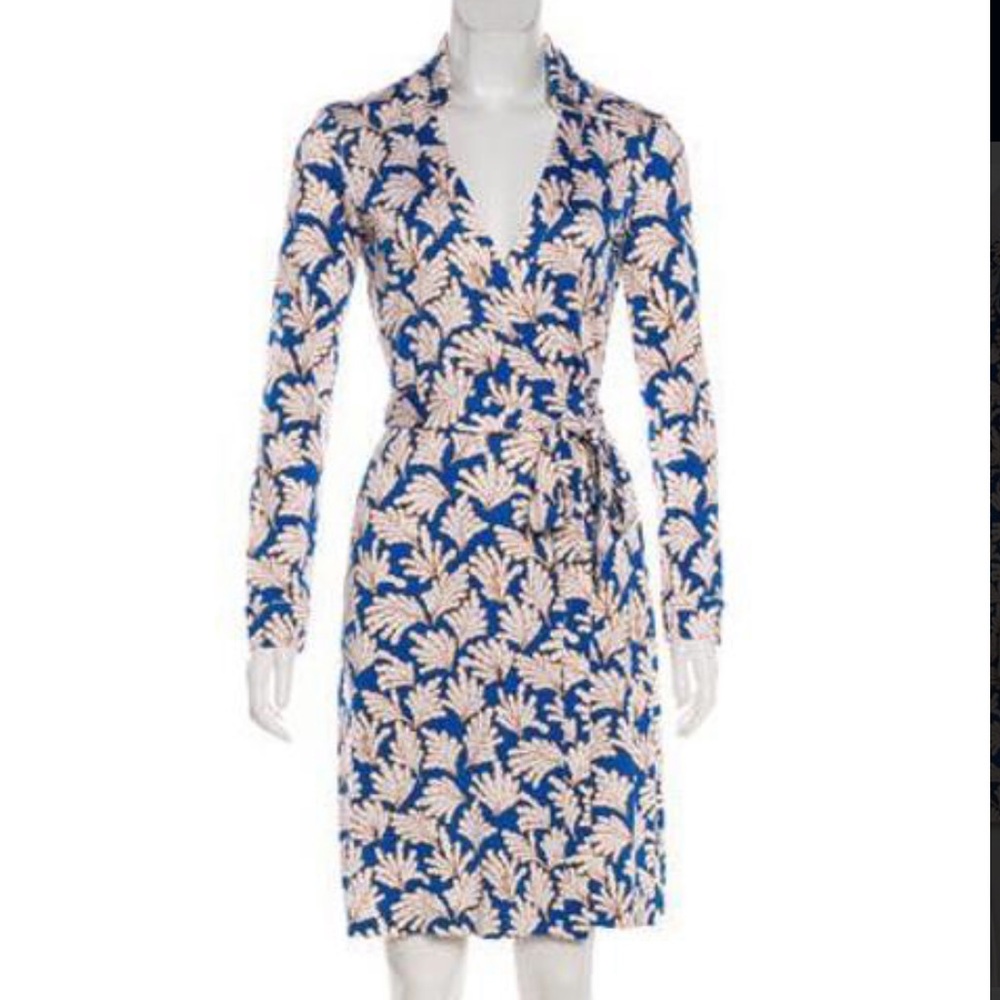 DVF Wrap Dress - Yellow New Jeanne Two Dress Blue
